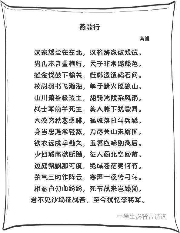 七、边塞诗派代表(一)：带刀诗人高适 - 图12