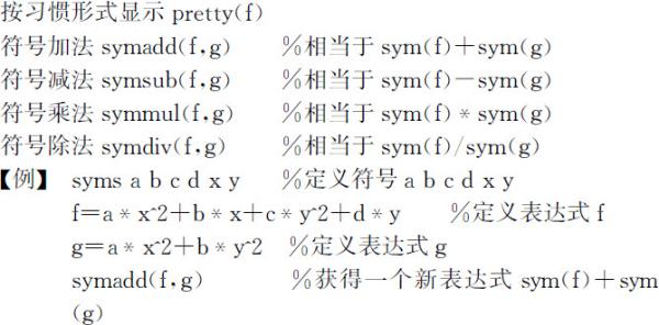 5.2 符号表达式的运算 - 图1