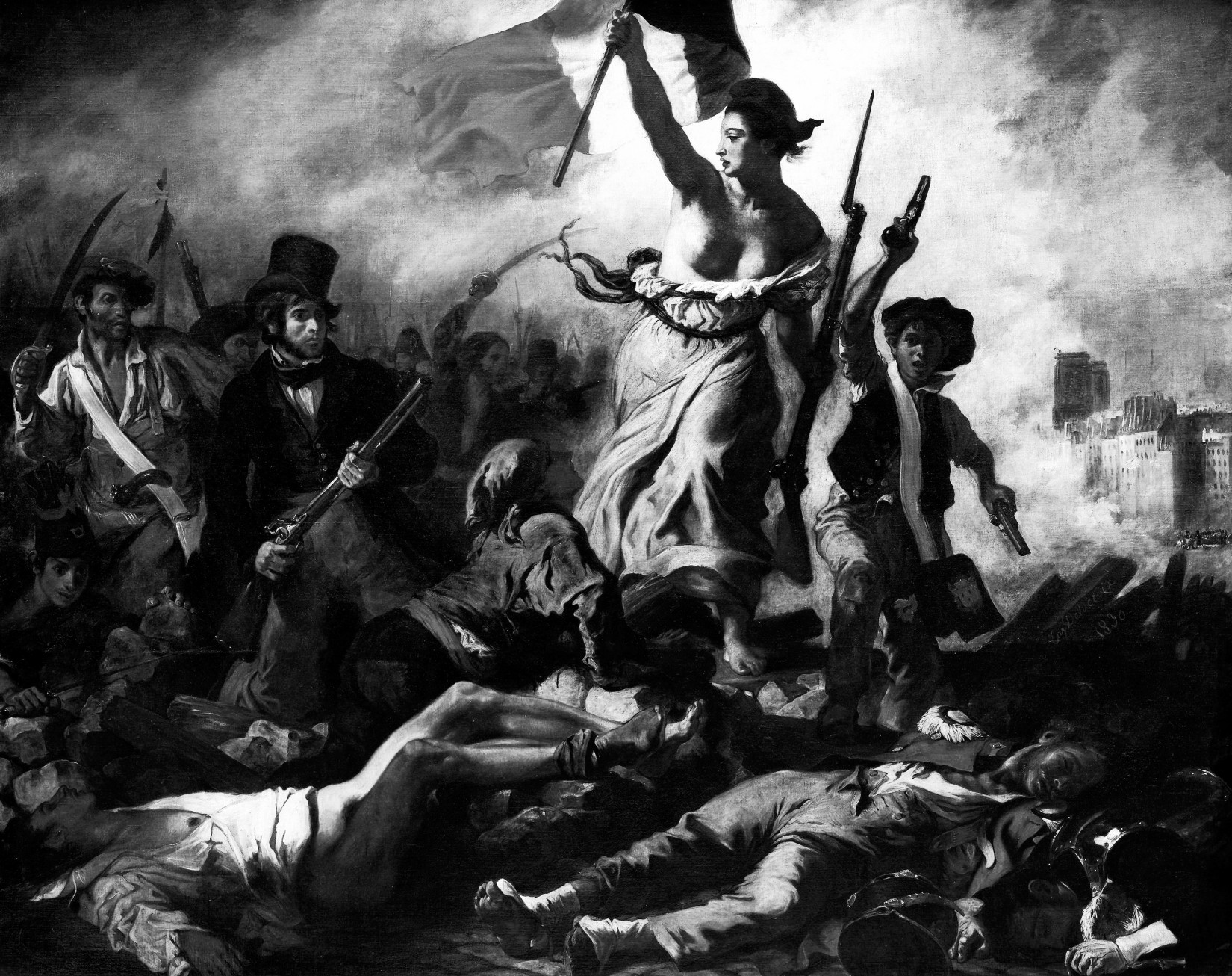 《自由领导人民》（1830，德拉克洛瓦，现藏卢浮宫） - 图1