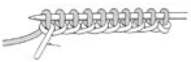 各类针法及编织标记图的织法 - 图10
