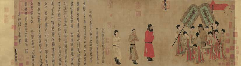 （上）传周昉《簪花仕女图》 绢本设色 - 图2
