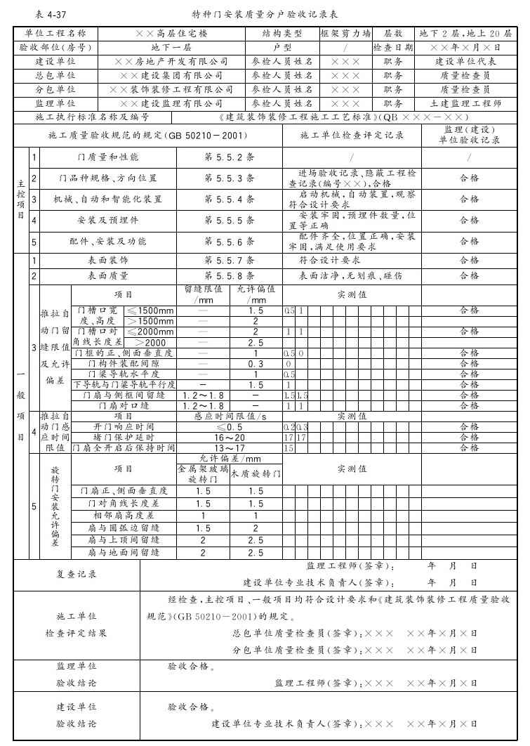 第四节 防火、防盗门安装工程 - 图6