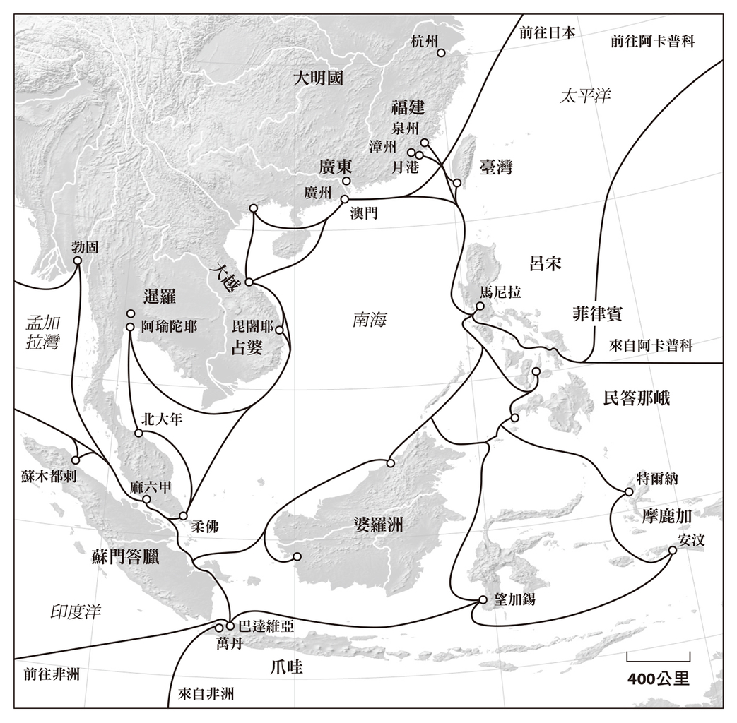 1. 從中國所在位置為天頂的等距離投影圖。 - 图4