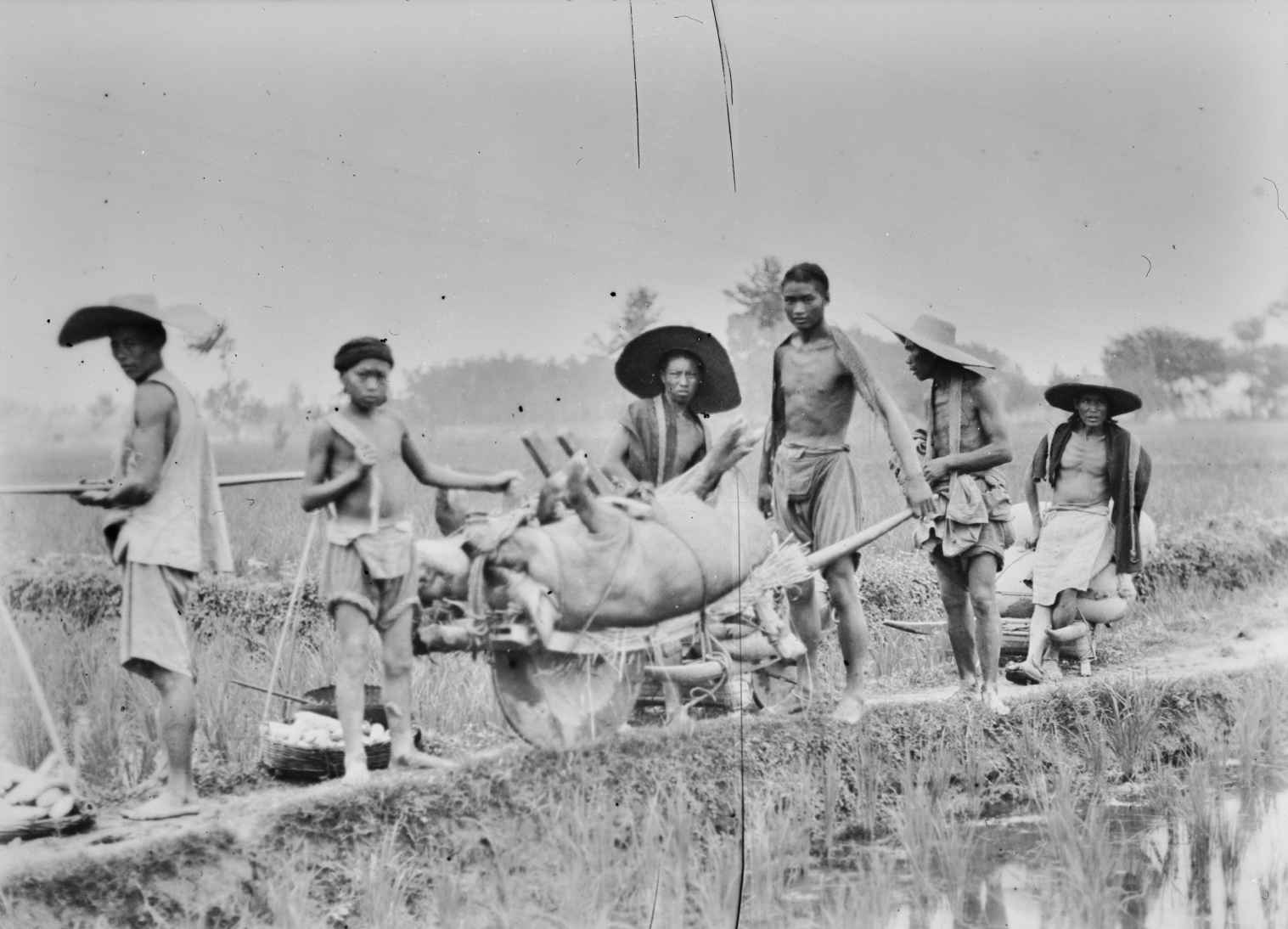 坐在轿子里的路德维希·魏斯，在去领事馆的路上，1912～1913年。 - 图15