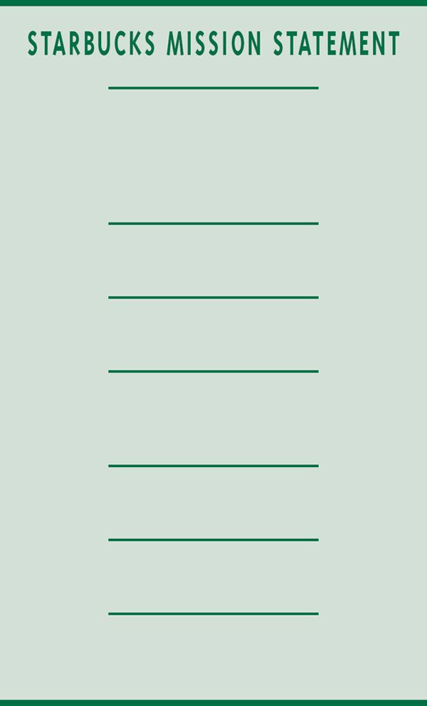 Starbucks Mission Statement - 图1