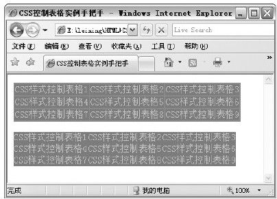25.4.2　表格边框独立和合并 - 图1