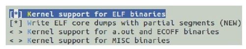 3.3.7　配置内核支持ELF文件格式 - 图2