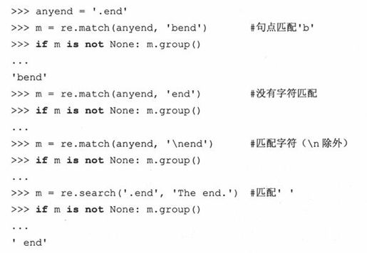 15.3 正则表达式和Python语言 - 图12