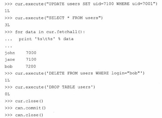 21.2 Python数据库应用程序程序员接口（DB-API） - 图14