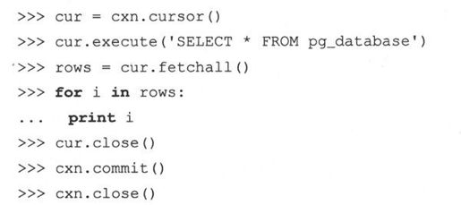 21.2 Python数据库应用程序程序员接口（DB-API） - 图17