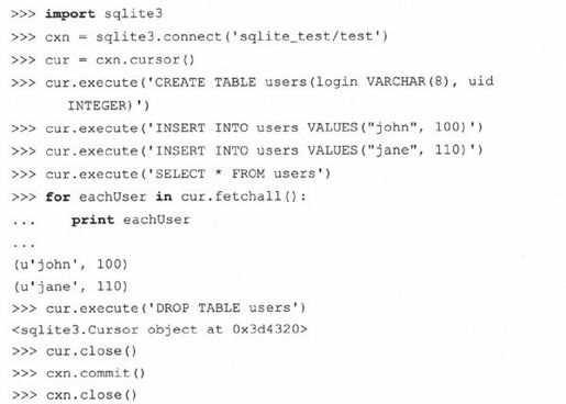21.2 Python数据库应用程序程序员接口（DB-API） - 图19