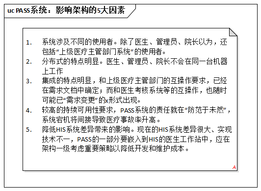 PASS系统：影响架构的5大因素