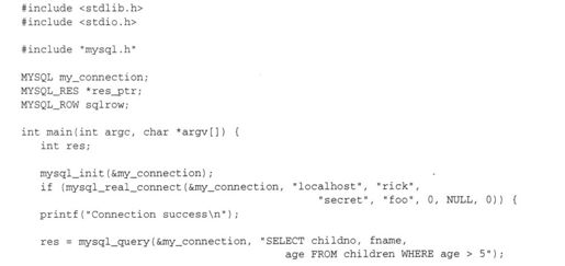 8.3　使用C语言访问MySQL数据 - 图38