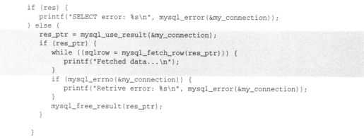 8.3　使用C语言访问MySQL数据 - 图41