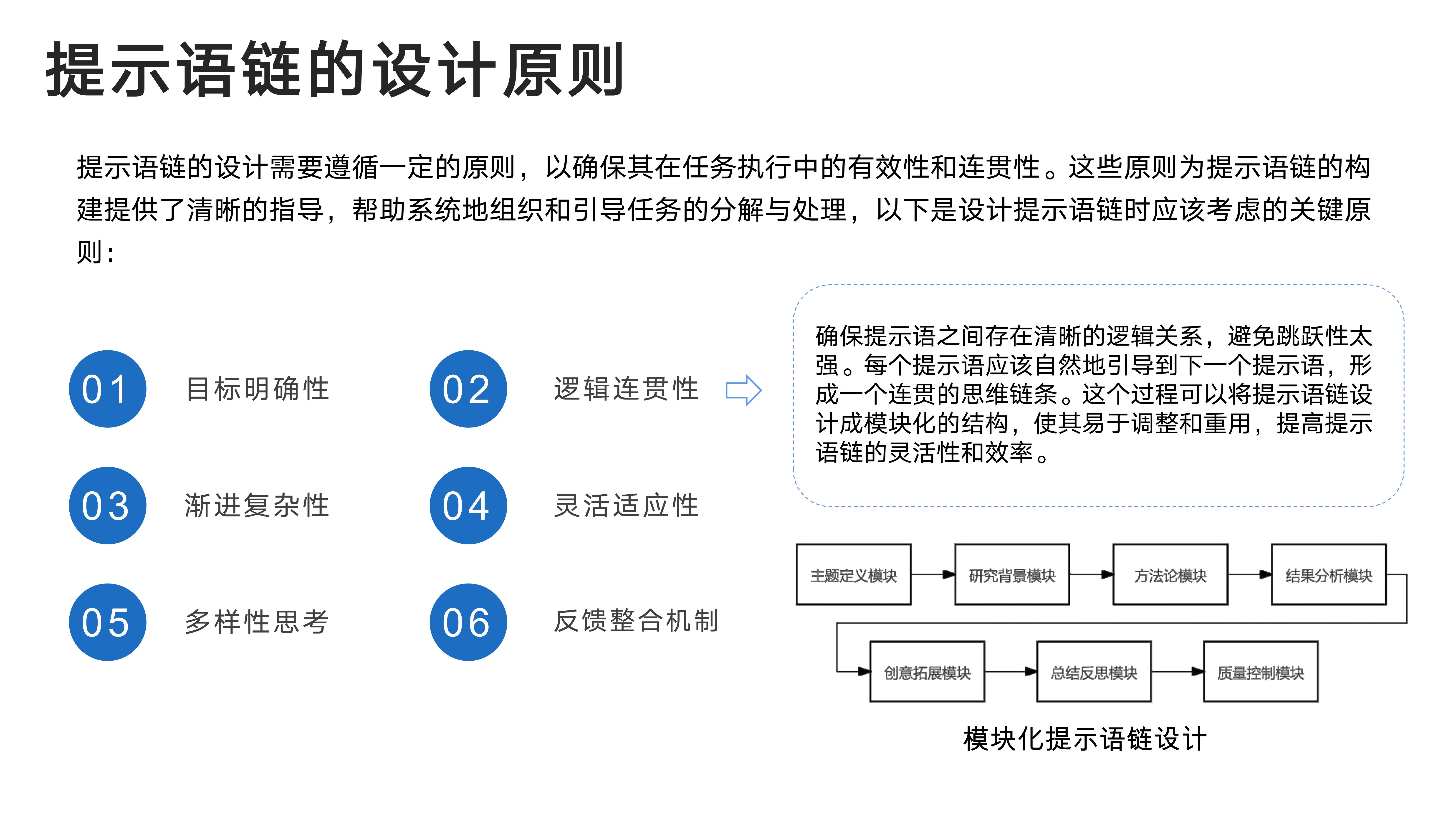 提示语链的设计原则