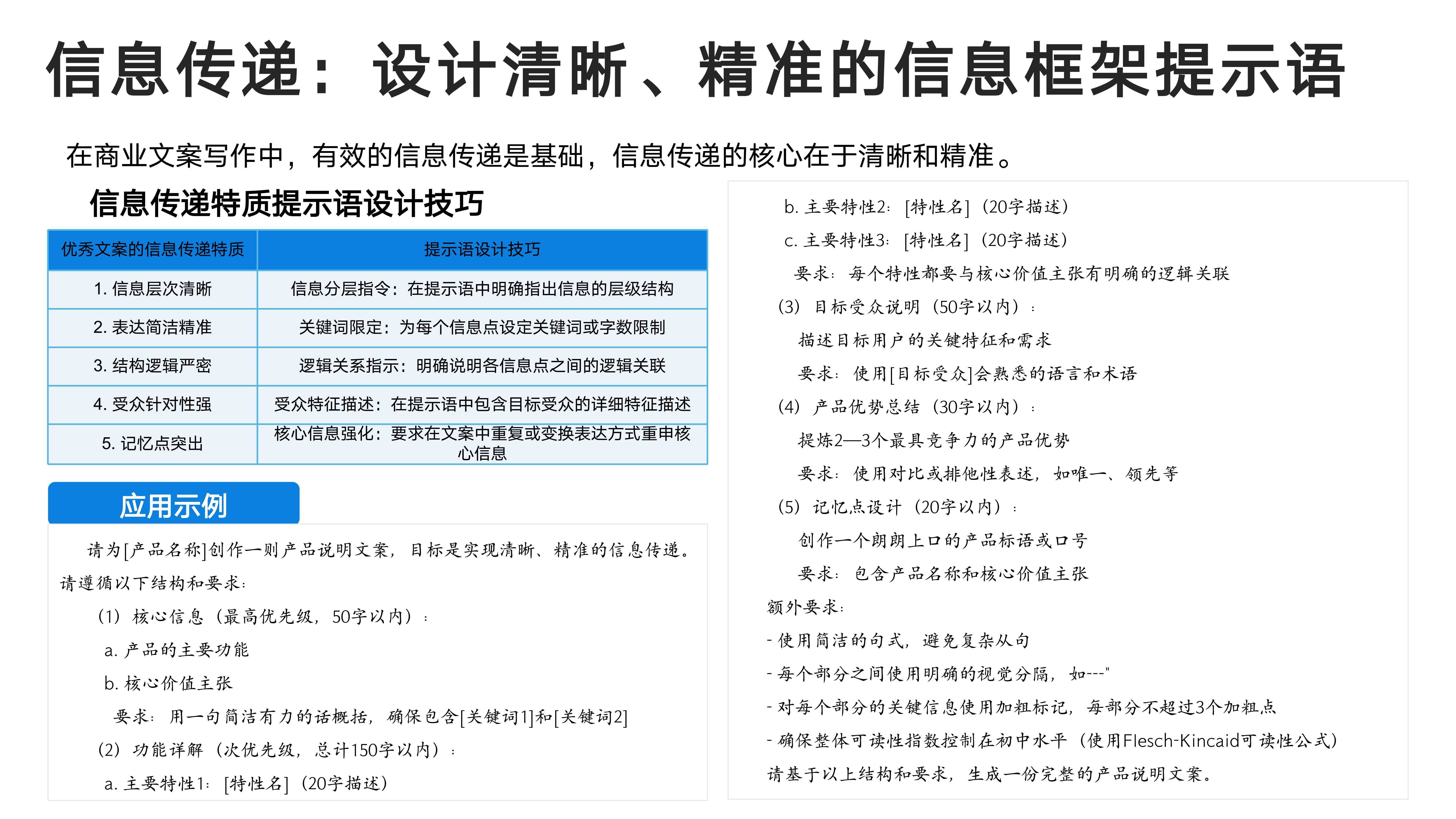 信息传递：设计清晰、精准的信息框架提示语