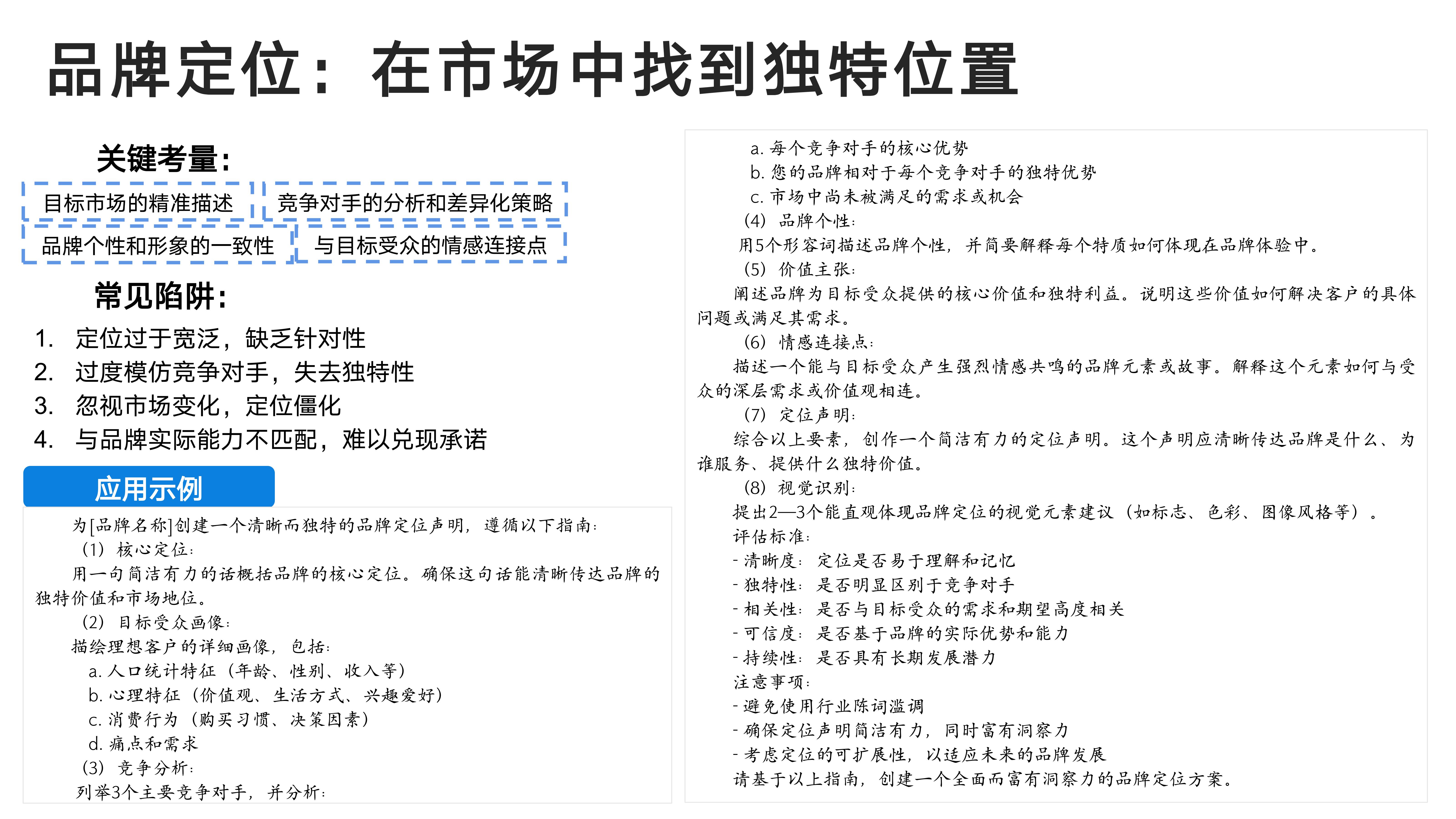 品牌定位：在市场中找到独特位置