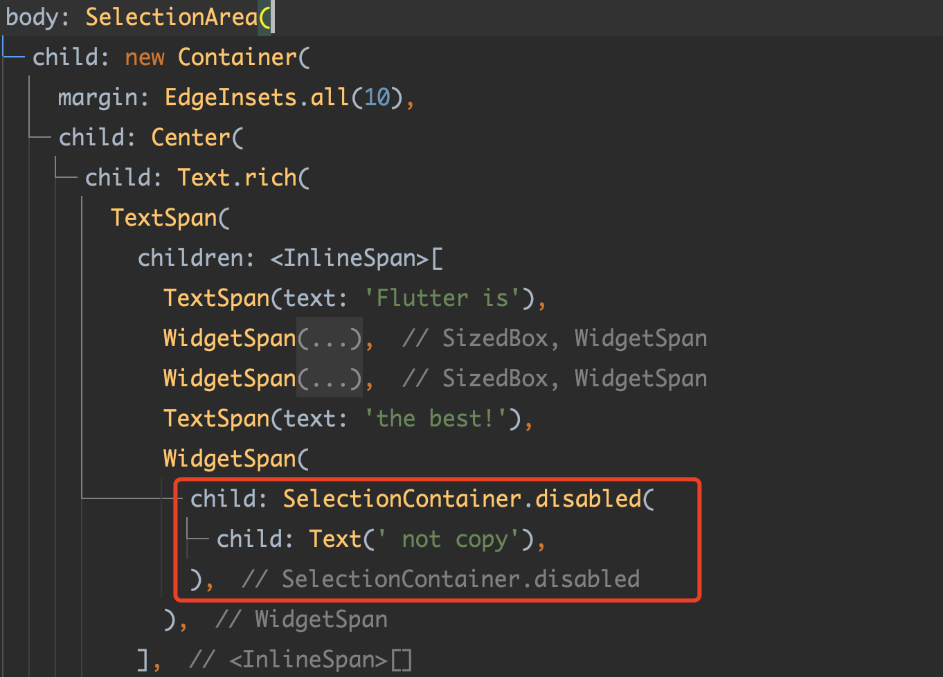Flutter 3.3 之 SelectionArea 好不好用？用 “Bug” 带你全面了解它 - 图17