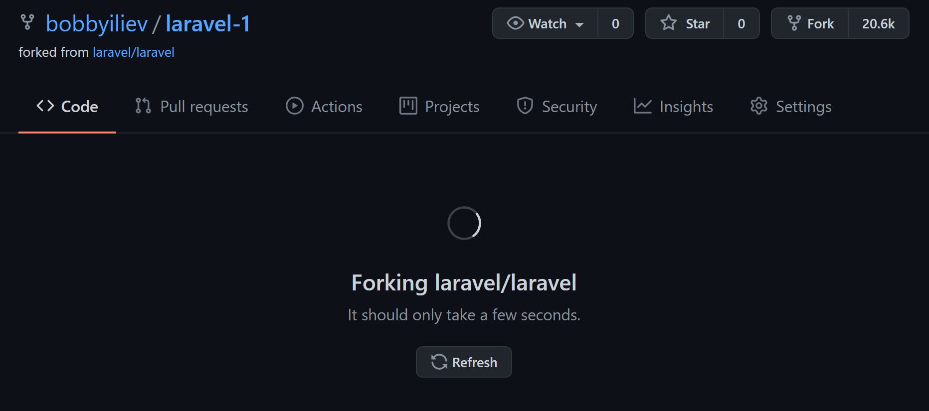 Forking the repository