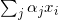 \sum_j \alpha_jx_i