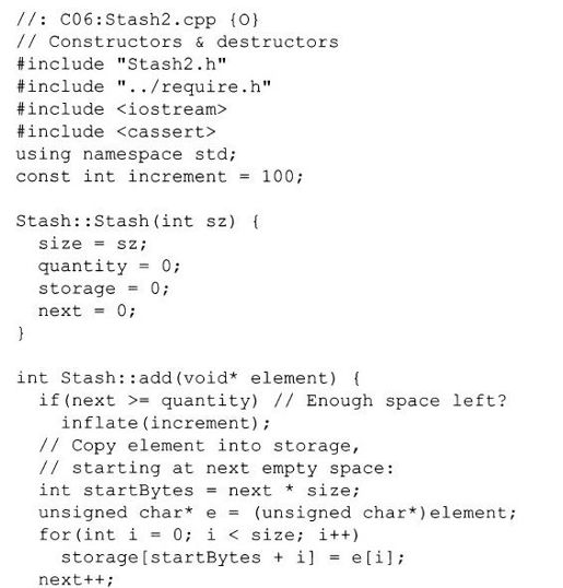 6.4　带有构造函数和析构函数的Stash - 图2