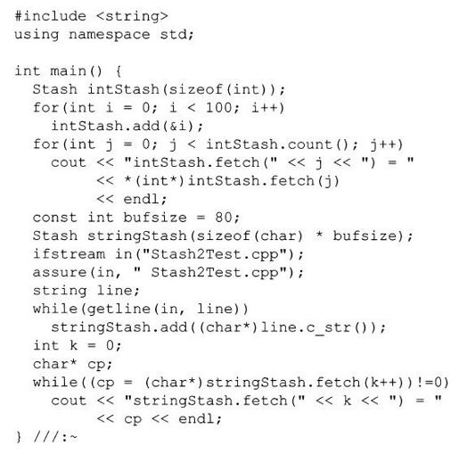 6.4　带有构造函数和析构函数的Stash - 图5