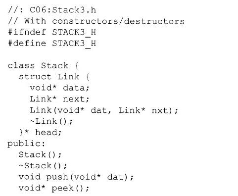 6.5　带有构造函数和析构函数的Stack - 图1